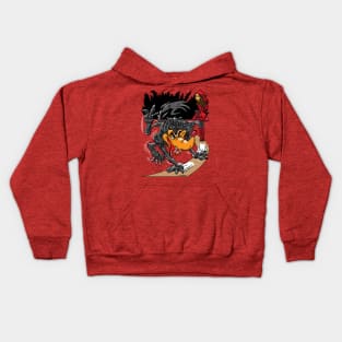 BIG BAD WOLF AND RED RIDING HOOD CARTOON Kids Hoodie